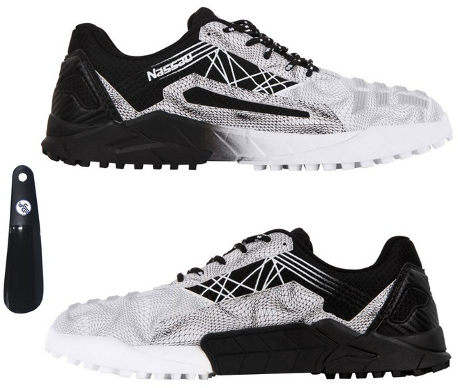 낫소 QSPT 23 하드백카운터 족구화 화이트블랙+PG신발주걱