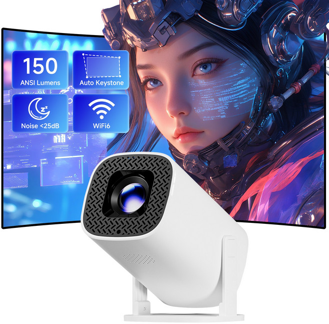 WiFi 및 Bluetooth를 갖춘 P30pro 프로젝터 풀 HD 1080P 휴대용 ° 회전식 스탠드 글로우 파티 용품, 02 P30pro eu plug