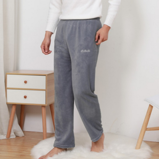 극세사 수면바지 커플 기모 홈웨어 겨울 여성 남성 잠옷바지