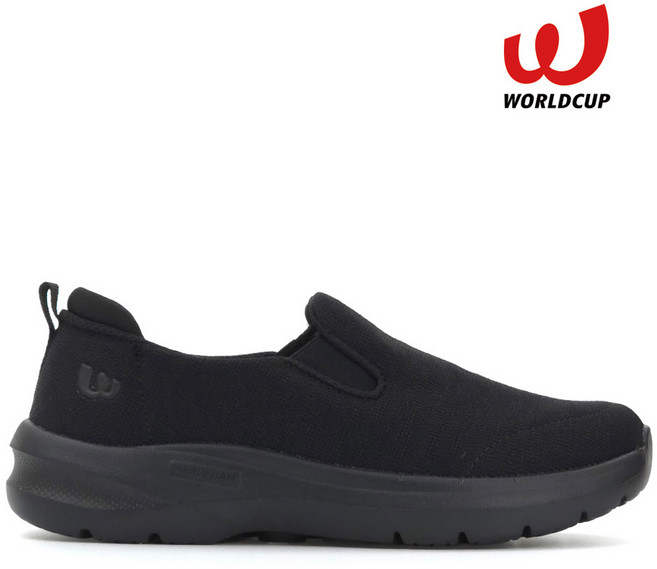 월드컵 가벼운 밴딩 슬립온 여성 남성 발편한 쿠션 단화 경량 끈 없는 운동화