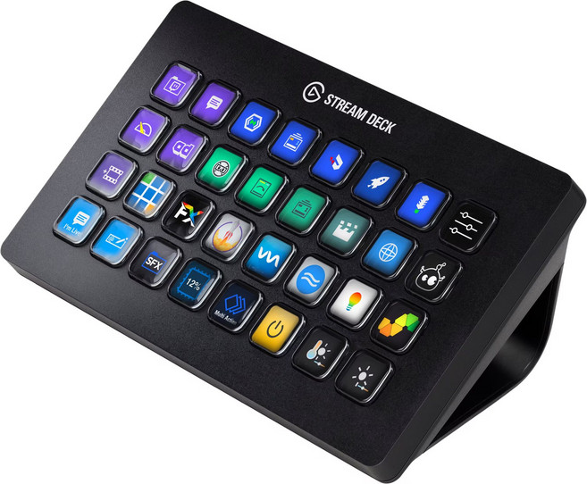 Elgato - Stream Deck XL Wired Keypad with Back Lighting - Black 엘가토 스트림덱XL
