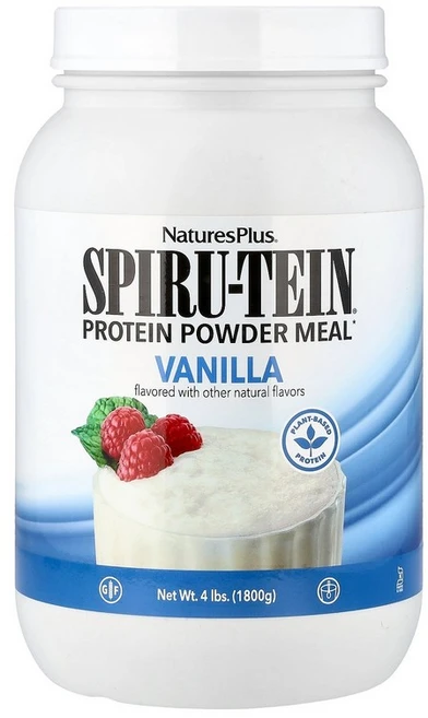NaturesPlus Spiru-Tein® Protein Powder Meal Vanilla 4 lbs (1 800 g), 1개 - 쿠팡