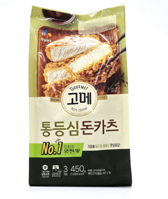 CJ 제일제당 고메 통등심돈카츠 450g, 1개