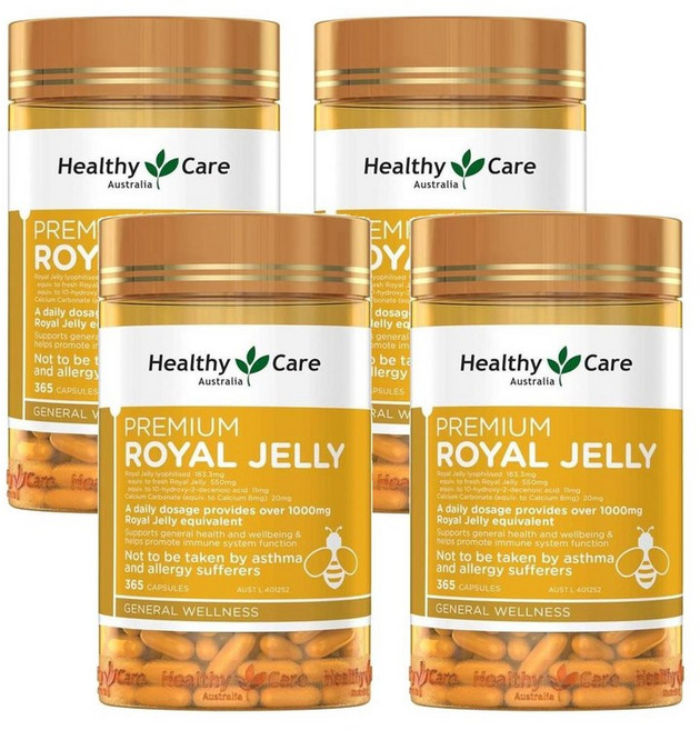 헬시케어 로열 젤리 1000mg 캡슐 365정, 4개