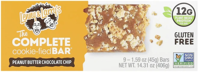 지금 곧 품절됩니다 Lenny & Larry's The Complete Cookie-fied Bar 땅콩 버터 초콜릿 칩 바 9개 개당 45g(1.59oz) 서둘러주시면 감사하겠습, LennyLarrysTheCompleteCookiefi - 쿠팡