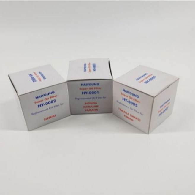 오일필터 HY001 호환 하이플로 HF204 혼다 야마하 가와사키 트라이엄프 킴코 아프릴리아, 1개