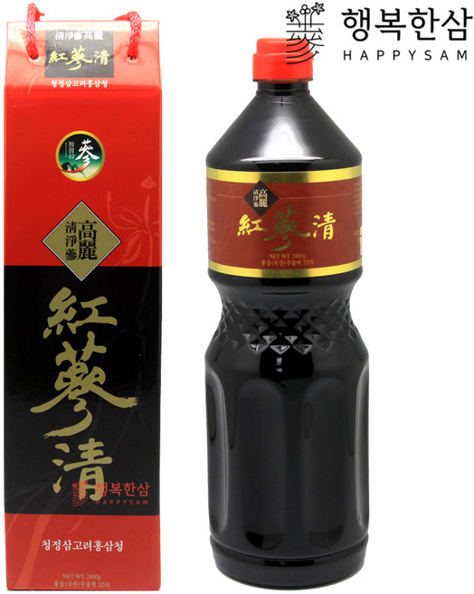 고려홍삼청 홍삼추출액 25% 함유 대용량 청정인삼 청정삼, 2.4kg, 2개