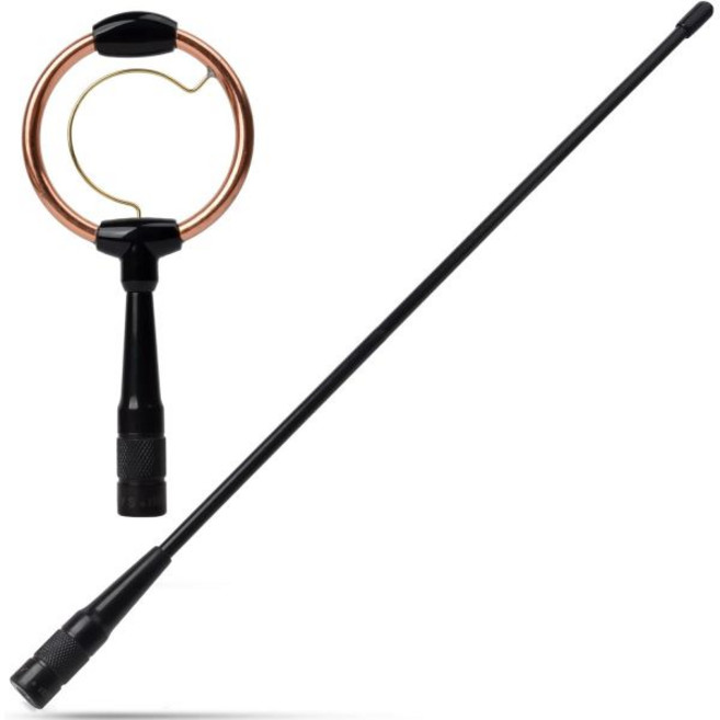 HYS SMA 남성 베이스 안테나 듀얼 밴드 VHF UHF 136174400470MHz 전술 HT 2m70cm Yaesu FT70DR FT2DR FT270R Wouxun 휴대, HYS SMA 남성 베이스 안테나, 듀얼 밴드 VHF