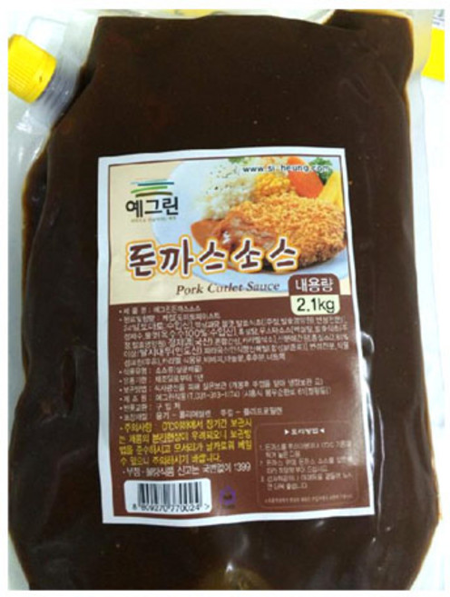예그린 돈까스소스, 2.1kg, 1개