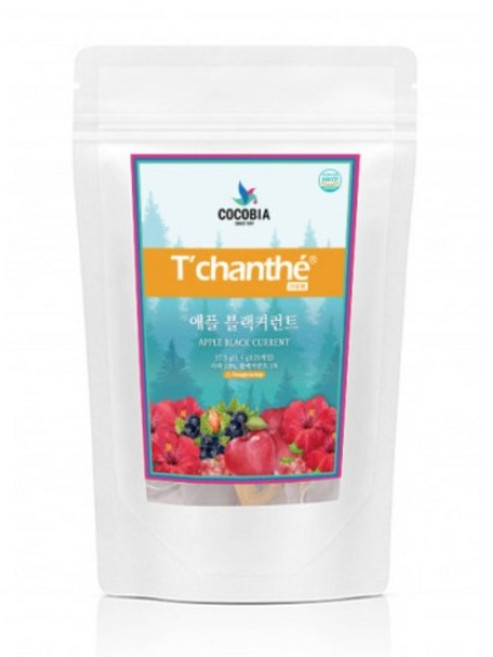 티샹떼 허브티 애플블랙커런트 25티백 1.5g 허브차 삼각티백, 25개입, 4개