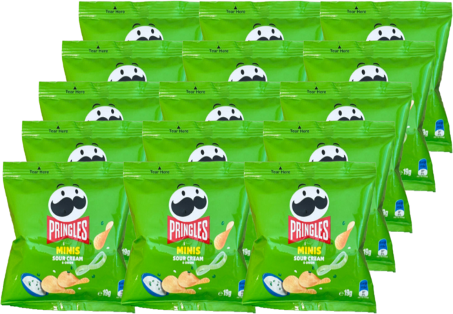 켈로그 프링글스 미니 양파 4p, 19g, 15개