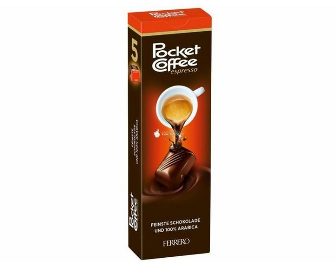 페레로 포켓커피 에스프레소 Pocket Coffee 62g 5개입