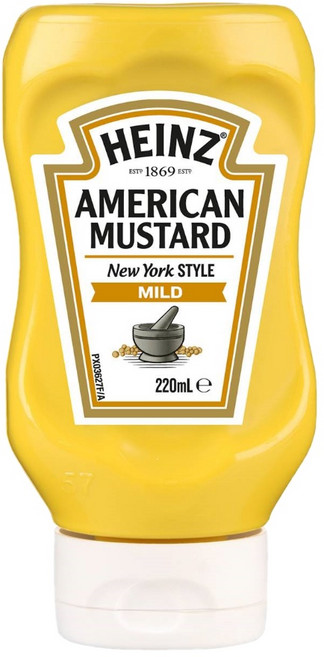 하인즈 아메리칸 머스타드 소스 220ml Heinz American Mustard, 1개