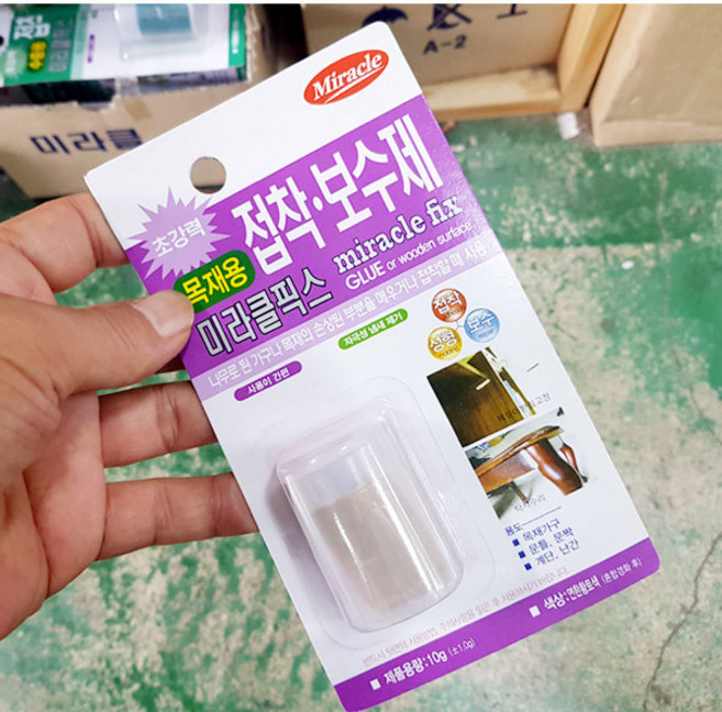 미라클픽스 목재용 접착제 10g / 고체형 공작용, 1개