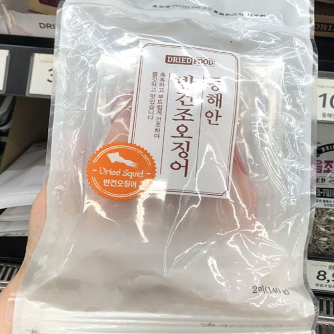 성호 동해안 반건오징어 2미, 1개, 140g