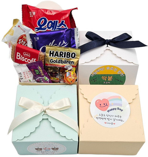 다다믐 작은다믐세트(스몰세트) 답례품 과자선물세트 간식 구디백 단체 소포장 설명회 독서 시험 국시 응원 축하 감사 기말 졸업 입학 발표회 수료식 졸업답례품 행사 교회, 1개