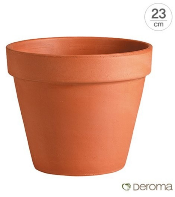 [Made in Italy] 데로마 테라코타 토분 인테리어화분 바소23cm, cotto, 1개