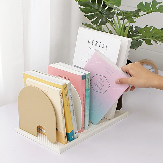 오피스 공부방 깔끔 데스크 서류정리 3단 독서 책꽂이, 레드/옐로우