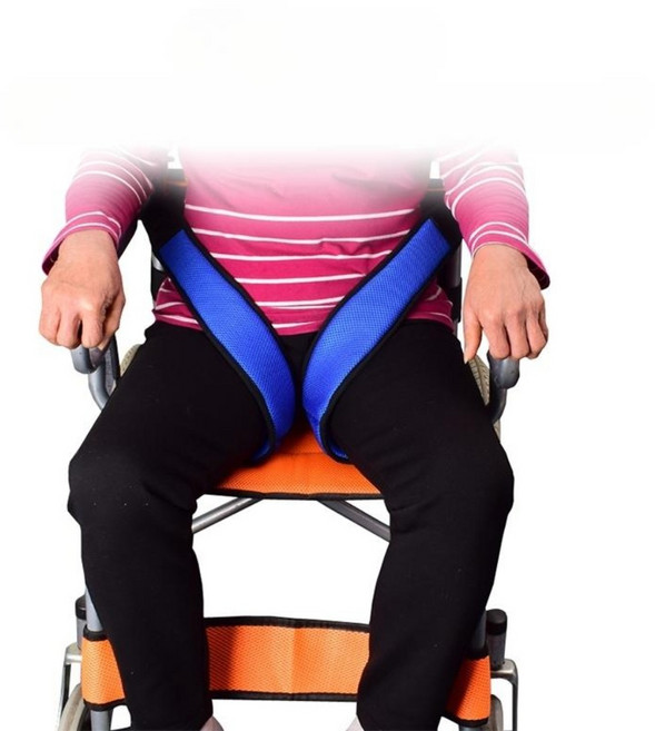 휠체어 고정벨트 허벅지 가슴 하네스 환자 간호 미끄럼 낙상방지 의자 고정 장치, 06. 블랙(허리형)