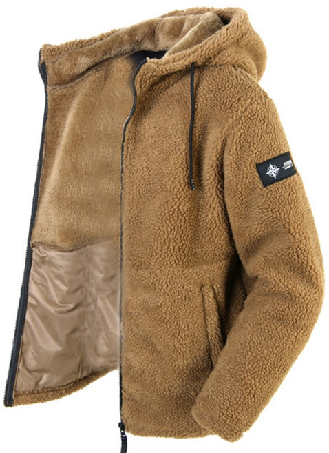 양털 뽀글이후드 집업 뽀글이후리스 플리스 기모 자켓