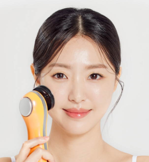 [뷰티 1등] 프올 갈바닉 마사지기 뷰티 디바이스 고주파 마사지기 진동클렌저 피부 얼굴 바디 마사지기, 옐로우, 프올 뷰티 마사지기