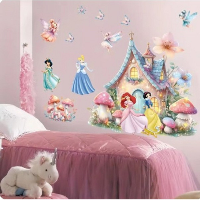 홈 데코 스티커 아이방 놀이방 포인트 스티커(9종옵션), 공주들의집09번