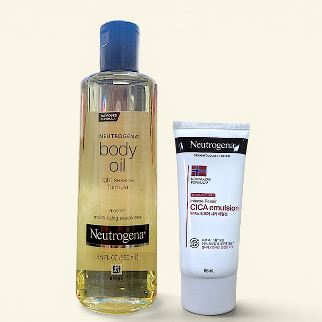 뉴트로지나 세서미 바디오일 250ml + 시카 에멀젼 88ml, 1개