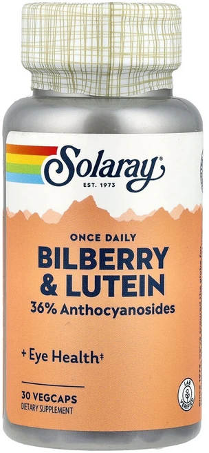 솔라레이 Solaray 빌베리&루테인 원스 데일리 삼키기 쉬운 캡슐 30정 - 쿠팡