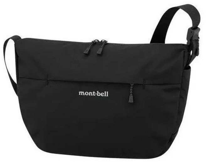 mont-bell 斜挎包 3L 輕便休閒單肩包, 黑色