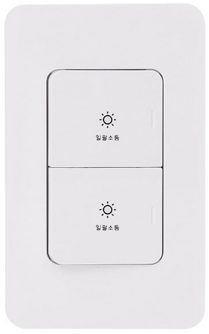 제일전기 디아트 화이트 일괄소등 스위치 2구(20A), 1개