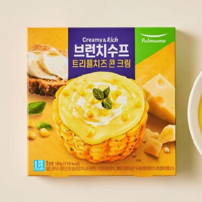 브런치수프 트리플치즈 콘 크림 180g