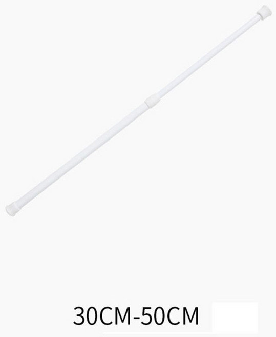 다목적 스프링 장착 텔레스코픽 로드 옷장 욕실 가정용 텔레스코픽 로드 네트 로드 커튼 텔레스코픽 로드, 30-50cm