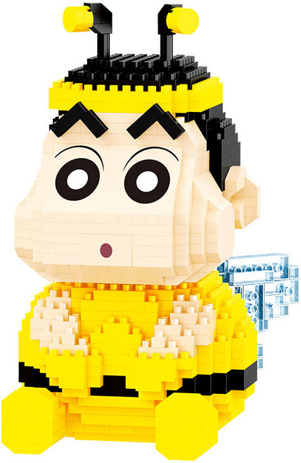 BEACON 나노블럭 미니블럭 포동이 시리즈, 꿀벌무늬 짱구, 1개