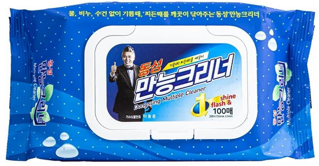 캡형 청소크리너 100매 바닥용행주티슈, 1