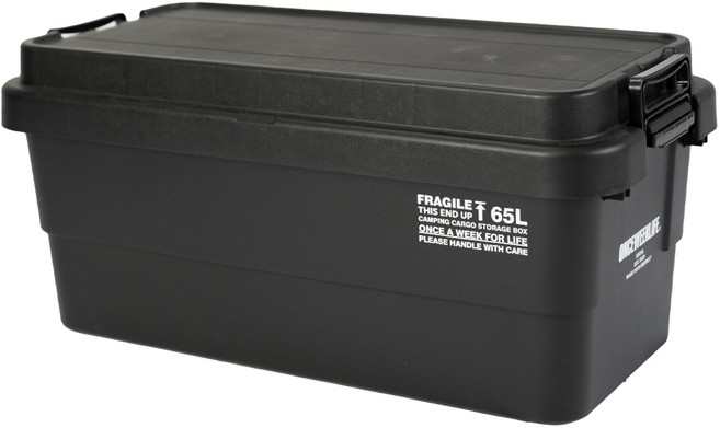 원스위크라이프 캠핑 스태킹 카고 박스 플랫타입, 블랙