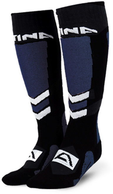 아티나 남성용 스키 스노우보드 전용 양말 AWS-A720, 네이비, 1개