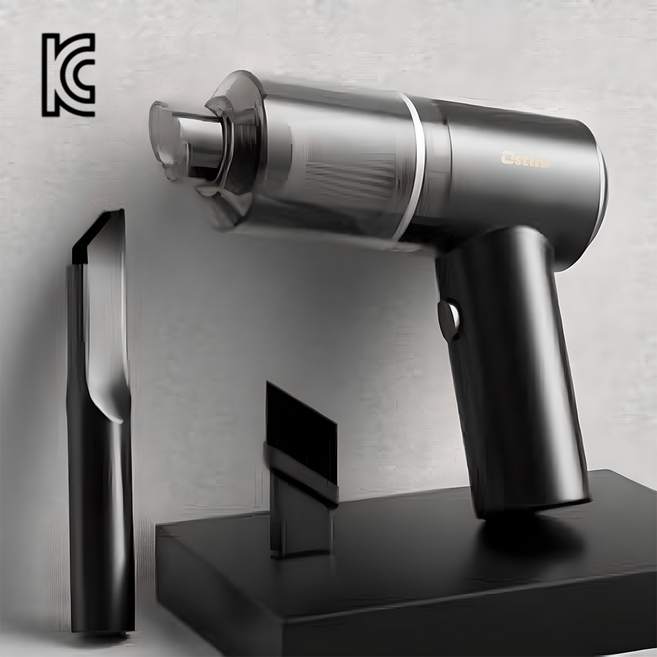 KC인증 오스틱니 차량용 청소기 무선 충전 가정용 차량 겸용 초강력 흡입력 휴대 용이, ost-01