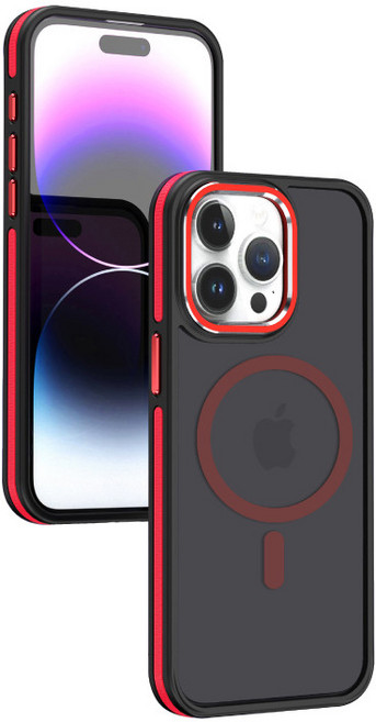 磨砂磁吸保護殼 防摔殼 適用 iPhone 15 14 13 Pro Max 透明殼 MagSafe