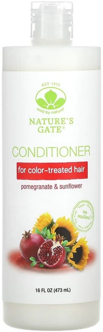 마일드바이네이쳐 (Natures Gate) 염색 모발용 석류 및 해바라기 컨디셔너 473ml(16fl oz), 473ml, 1개 - 쿠팡