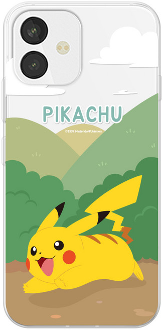 코쿼드 포켓몬 포레스트 클리어 케이스_At-m130/잼폰2_포레스트피카츄