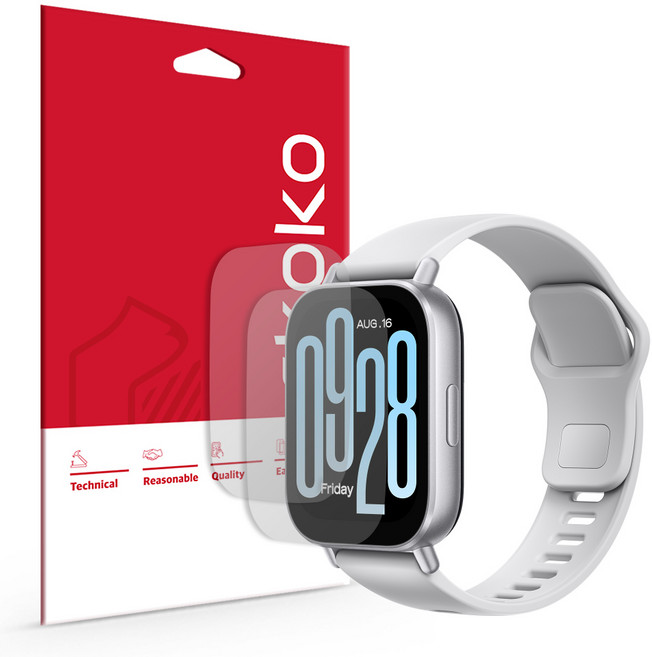 샤오미 레드미 워치5 액티브 지문방지 저반사 액정보호필름 2매