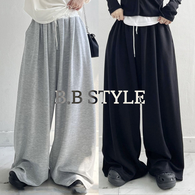 66-130 하비추천 빅사이즈 날씬해보이는 트레이닝 팬츠 와이드 긴바지 6XL / 딩고팬츠