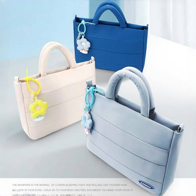 YAPOGI 스트라이프 핏 멀티포켓 패션 방수 16인치 노트북 가방 아이패드 노트북 파우치