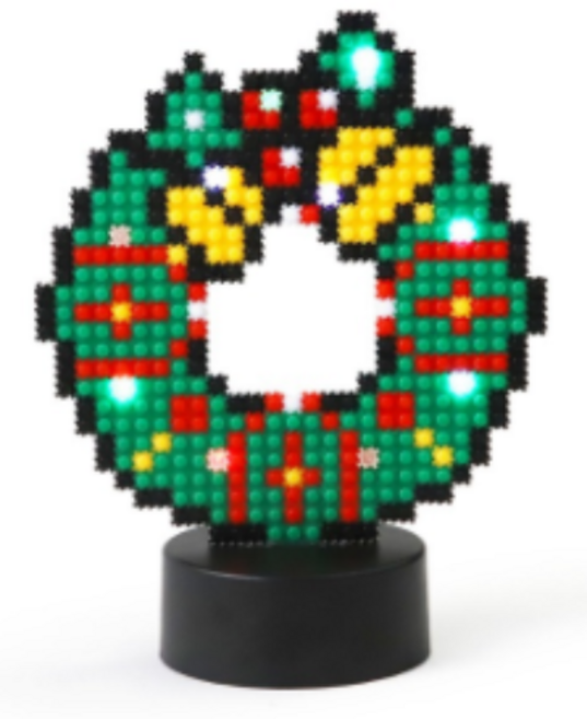 블럭(8mm) 크리스마스 LED리스 만들기 1인세트, 1개