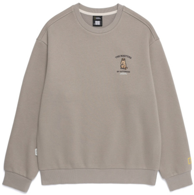 내셔널지오그래픽 NATIONALGEOGRAPHIC N254USW930 동물 그래픽 맨투맨 OAK BEIGE N254USW930511 169593
