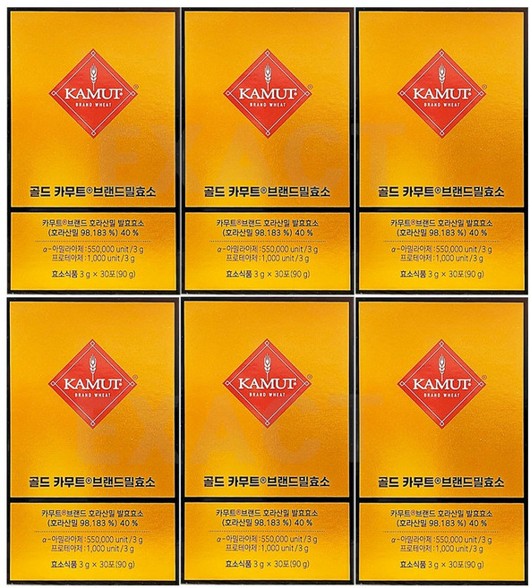 카무트 골드 카무트효소 30p, 90g, 6개