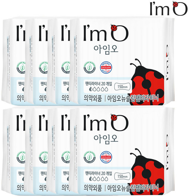 아임오 뉴 팬티라이너, 일반, 20개입, 4개