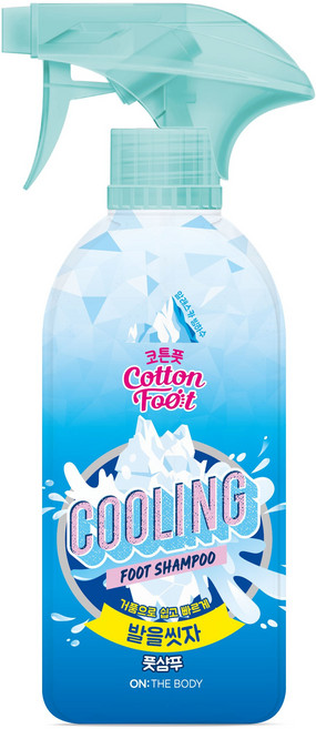 온더바디 발을씻자 코튼 풋샴푸 대용량 510ml 3종 택1(레몬/자몽/쿨링), 쿨링 510ml
