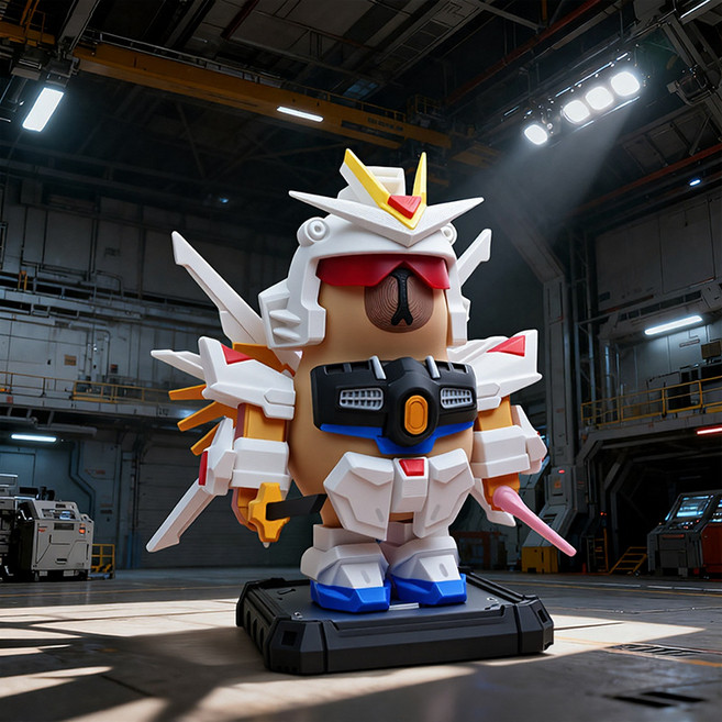 카피바라 건담 귀멸 자석 피규어 컬렉션 귀여운 데스크 장식, 고품질[가다], 1개