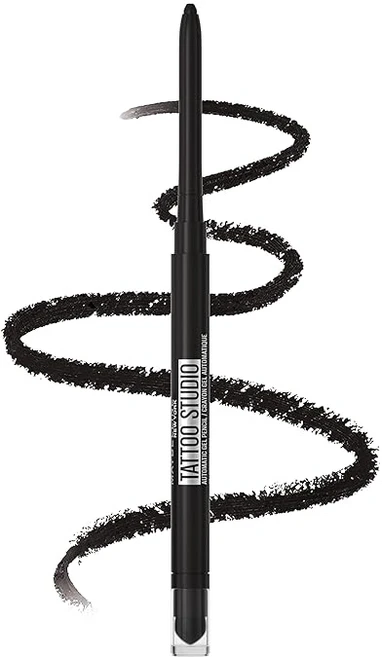 Maybelline New York Kohl Gel Pencil Smudge Proof Waterproof Gel Eyeliner Tattoo Studio Smokey, 1개, Black - 쿠팡